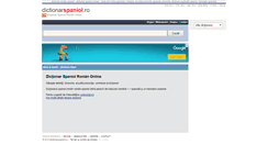 Desktop Screenshot of dictionarspaniol.ro